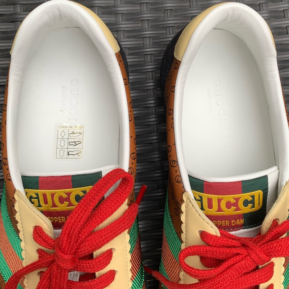 Authentic Gucci X Dapper Dan Leather Sneaker - Picture 6 of 14